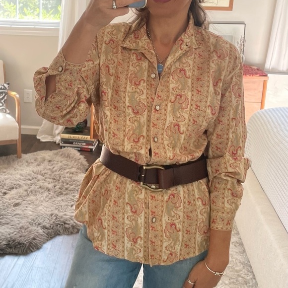 LIZWEAR Vintage Paisley Print Shirt - Picture 1 of 12